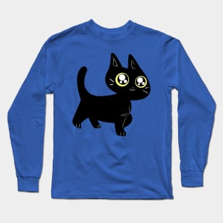 Cute Black Kitten Long Sleeve T-Shirt